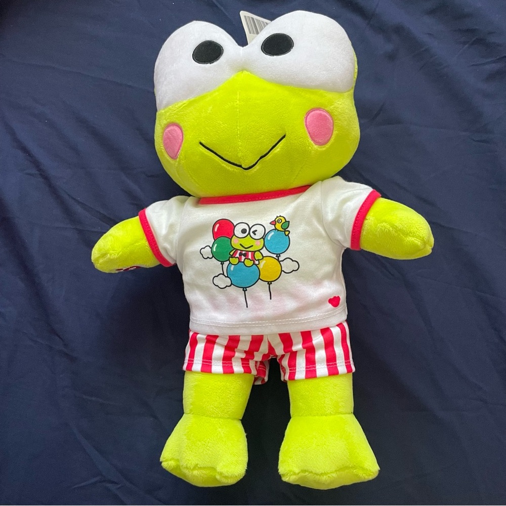 keroppi build a bear with outfit🩷brand new with tags